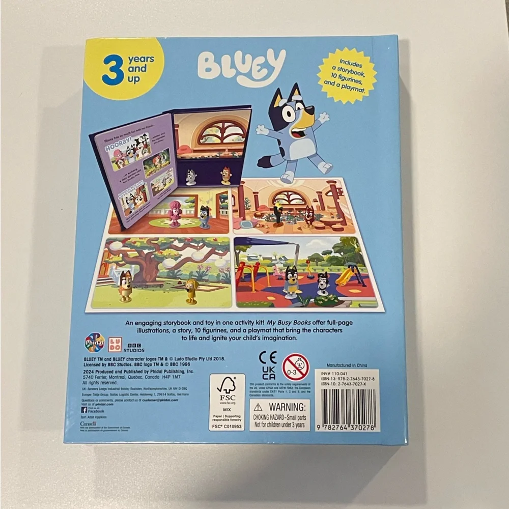 NEW! Bluey “My Busy Books” Children’s Toy/Book | Unopened | Comes with figurines - Picture 2 of 6